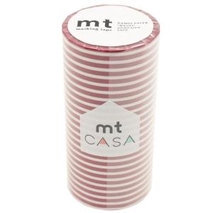 mt CASA マスキングテープ 100mm ボーダーいちご MTCA1108の商品画像