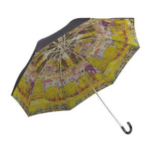 ユーパワー 名画折りたたみ傘 (晴雨兼用) クリムト 「カソーネスガルダチャーチ」 AU-02503の商品画像