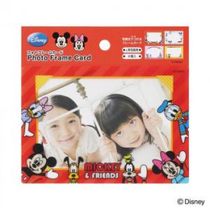 ナカバヤシ フォトフレームカード4枚組 ミッキー＆フレンズ PFCD-302-1の商品画像