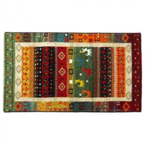 トルコ製 ウィルトン織り 玄関マット ギャッベ 約60×90cm 2050569の商品画像