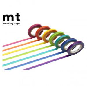 マスキングテープ mtレインボーテープ 幅6mm×10m 7巻セット MT07P001の商品画像