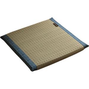 KOBA-GUARD 制菌 抗菌防臭 消臭 い草 座布団 約43×43cm ブルー 3167709の商品画像