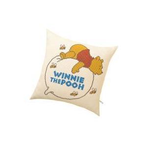 オリムパス 5892 ししゅうキット クッション ディズニー 風船にのるプー ハンドメイド キャラ かわいい インテリア グッズ おしゃれ 手芸 くま 刺繍 クラフトの商品画像