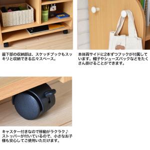 ランドセルラック ワイド キャスター付 学用品...の詳細画像3