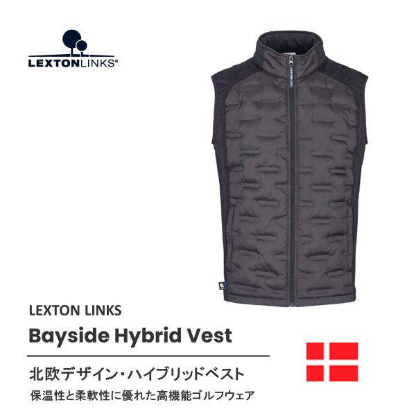 デンマーク・LEXTON LINKS　北欧デザイン・高機能ゴルフウェア[ハイブリッドベスト]【Bay...