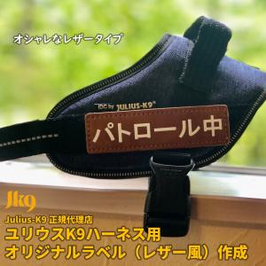 Julius-K9 IDCパワーハーネス　オリジナルラベル　レザー風｜1stdogcafe