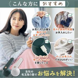 毛玉取り 毛玉取り機 毛玉取り器 替え刃3枚付...の詳細画像3