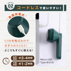 毛玉取り 毛玉取り機 毛玉取り器 替え刃3枚付...の詳細画像5
