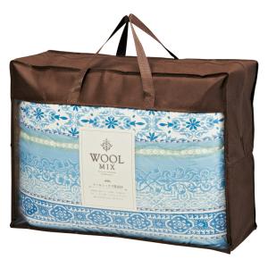 ウールミックス ウール混肌ふとん ブルー WLM51505B/ROの商品画像