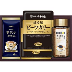 新宿中村屋 ビーフカリー＆ドトールコーヒー G-30 のし無料 ギフト 内祝い
