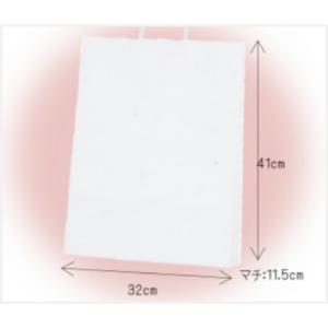手提げ紙袋 白無地 (中) 幅32×高さ41×奥行11.5(cm)OS24561
