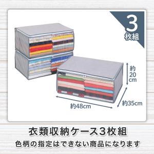 アストロ 衣類収納ケース 3個組 色柄おまかせ...の詳細画像1