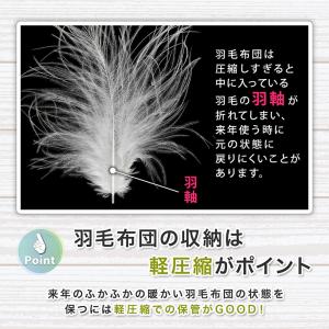 アストロ 羽毛布団収納ケース 2個組 色柄おま...の詳細画像5