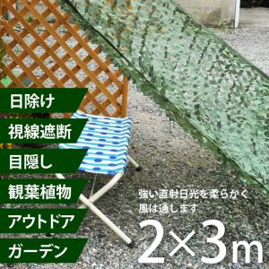 カモフラージュネット グリーン 2×3m 日よけ サンシェード
