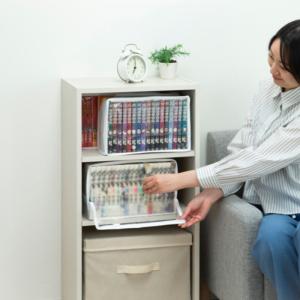 アストロ コミック本収納ケース ホワイト 3個...の詳細画像1