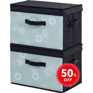 【廃盤】613-29_和モダン　収納ボックス　2個組