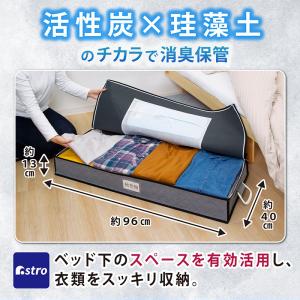 アストロ公式 ベッド下収納ケース 除湿シート付...の詳細画像1