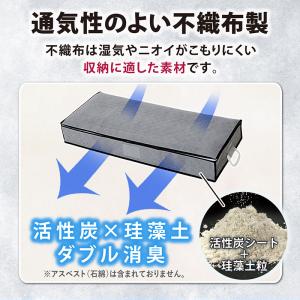 アストロ公式 ベッド下収納ケース 除湿シート付...の詳細画像4