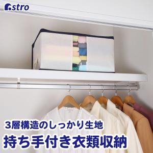 収納ケース 衣類用 3層構造 通気性の良い不織布 しっかり丈夫 洋服 収納袋 収納ボックス 衣装ケース 保管 保存 埃除け 衣替え 積み重ねOK アストロ 618-72