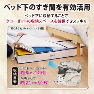 アストロ ベッド下収納ケース ホワイト 通気性...の詳細画像2
