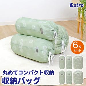 アストロ公式 収納袋 グリーン 6枚組(S×2・...の商品画像