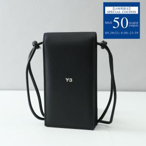 ワイスリー Y-3 フォンケース ブラック バッグ スマホショルダー ショルダーバッグ クロスボディ レザー ポシェット IJ9902 BLACK メンズ レディース｜1ststreet