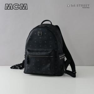 エムシーエム MCM バックパック ブラック バッグ スターク モノグラム STARK ヴィセトス MMK7AVE99 BLACK BK001 STARK レディース メンズ ユニセックス｜1ststreet