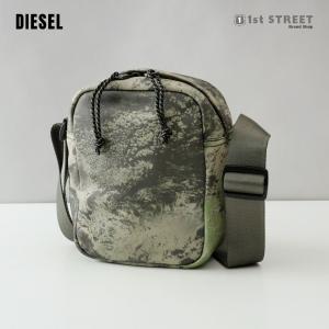 ディーゼル DIESEL ショルダーバッグ バッグ クロスボディ ななめがけ ロゴ カモフラ グリー...