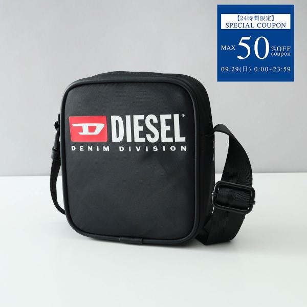 ディーゼル DIESEL ショルダーバッグ ブラック バッグ クロスボディ ななめがけ ロゴ ミニバ...