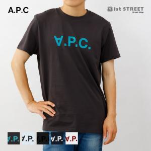 アーペーセー A.P.C. Tシャツ H26943 COBQX ティーシャツ ロゴ シンプル クルーネック S-XLサイズ 人気 メンズ｜1ststreet
