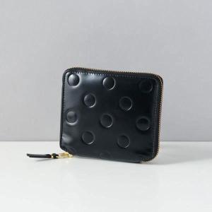 コムデギャルソン COMME DES GARCONS 2つ折財布 ブラック SA2100NE POLKA DOTS EMBOSSED ユニセックス レディース メンズ 男女兼用【RSL】