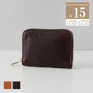 IL BISONTE（イルビゾンテ） コインケース ネックストラップ付 L字