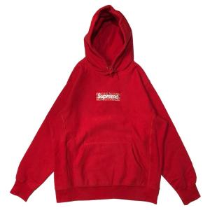 SUPREME(シュプリーム) 19AW Bandana Box Logo Hooded Sweatshirt バンダナ ペイズリー ボックスロゴ フーディー パーカー M レッド 19FW