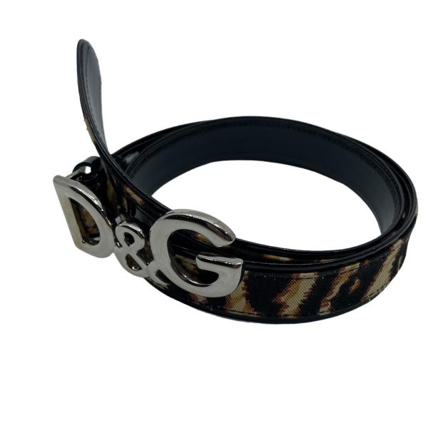 DOLCE&amp;GABBANA(ドルチェ&amp;ガッバーナドルガバ) D&amp;G ロゴ バックル ベルト アニマル...