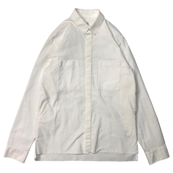 SUNSEA(サンシー) 2 pocket regular collar shirt/2ポケット比翼...