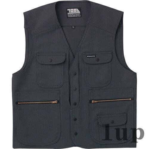 【廃番特価】M-5L 作業服 寅壱 作業着 7140-611 ベスト (年間)(大きいサイズも同価格...