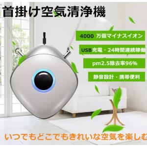 パーソナル空気清浄機 小型 ミニ ポータブル イオン発生器 携帯型 首かけ ウイルス除去 大人 妊婦 子供 赤ちゃん USB充電式 個人用空気清浄器