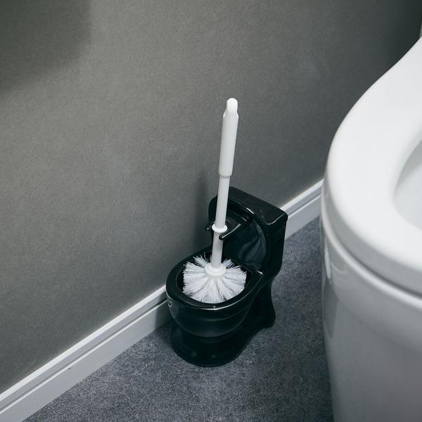 【 送料無料 】トイレブラシセット「 toilet（トイレット）」ブラック