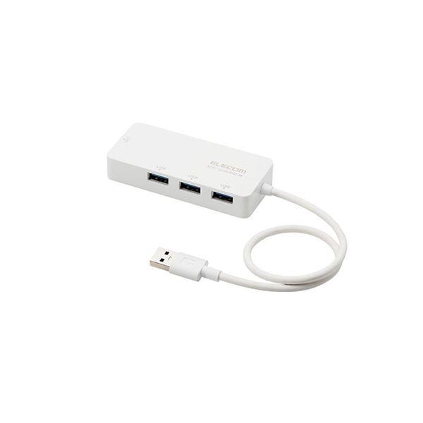 【 送料無料 】エレコム USB-A 1Gbps有線LANアダプター(USBハブ付き)(白) EDC...