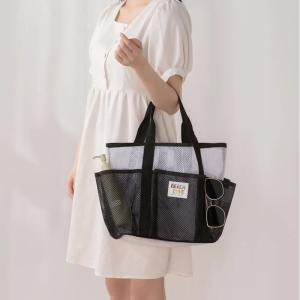 多機能 ビーチバッグ メッシュ トートバッグ ...の詳細画像2