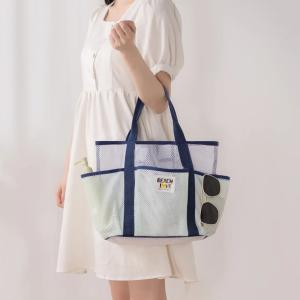 多機能 ビーチバッグ メッシュ トートバッグ ...の詳細画像3
