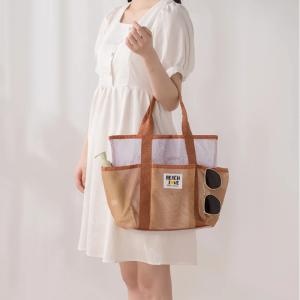 多機能 ビーチバッグ メッシュ トートバッグ ...の詳細画像4