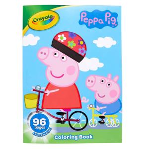 Crayola ペッパピッグ 塗り絵 ステッカー付き 子供用プレゼントに 96ページ 対象年齢3〜6歳