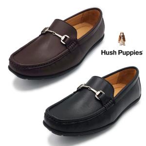 Hush Puppies ハッシュパピー メンズ スリップオン M-7116T  靴 軽量 クールビズ ドライビング モカシン ジャケパン  ビット｜202シューズモリ Yahoo!店