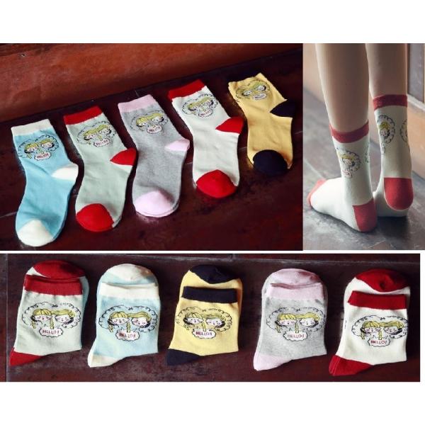 送料無料 靴下 レディース 女性用 ソックス 4足セット 可愛い ギフト プレゼント 通勤 WM02...