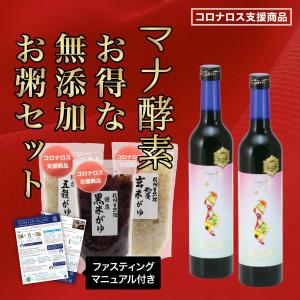 【最もお得 3日ファスティング用】 マナ酵素 ファスティング 回復食セット マニュアル付き】 MANA酵素 お粥  断食初心者に！ 酵素ドリンク