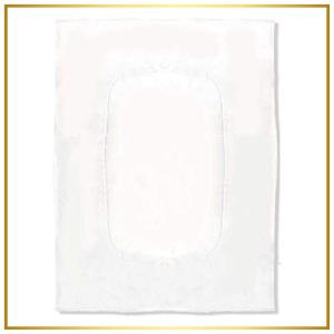 掛け布団カバー (テレビ型中央くりぬきタイプ) シングル ホワイト 150cm210cmの商品画像