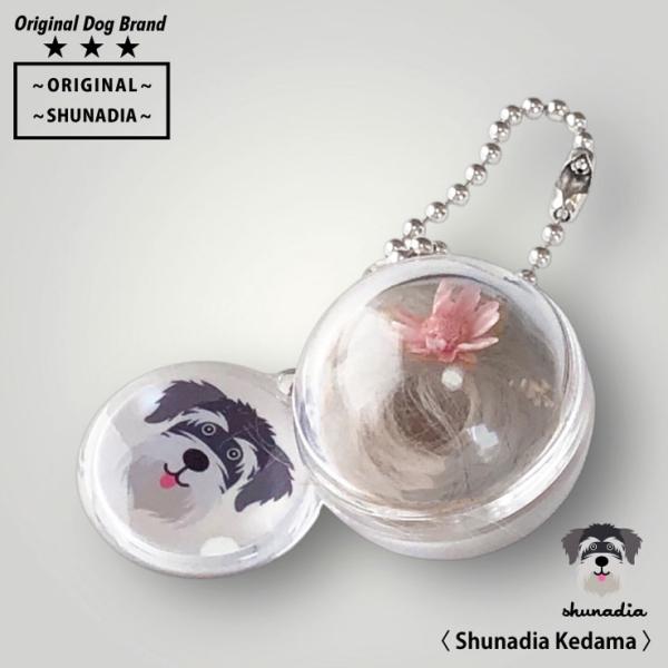 犬の毛を入れる キーホルダー 犬の毛玉ボール メモリアルに ペット 遺毛 ケース 透明 遺毛入れ 抜...