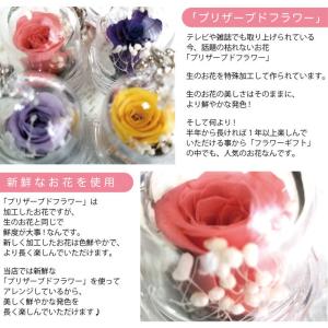 プリザーブドフラワー プレゼント ドーム キー...の詳細画像2