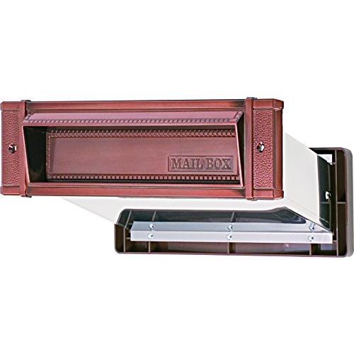 水上金属 メイルシュート内フタ付気密型No.24大壁用 ブラウン (001-5662) 在庫処分価格